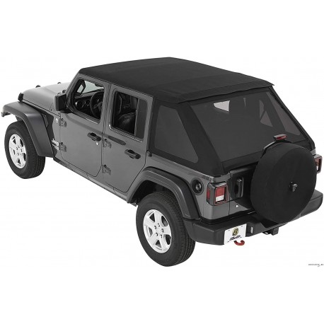 Bestop Trektop NX soft top voor Jeep Wrangler JL Unlimited 2018+