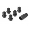 Antivols noirs Gorilla (5pcs) pour roues Jeep JL/JT