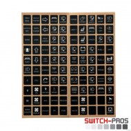 VERTICAL SWITCH LEGENDS FOR SWITCH-PROS SYSTEM
