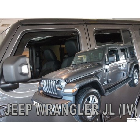 Dark Tinted Wind deflectors for Jeep JL / JT