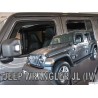 Dark Tinted Wind deflectors for Jeep JL / JT