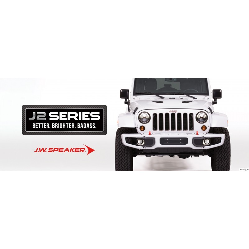 2x Nebelscheinwerfer + LED-Tagfahrlichter Jeep Wrangler JK, Grand Cherokee,  Dodge Charger und Journey – RUND - France-Xenon