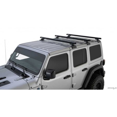 Roofcarrier Heavy Duty (3pcs) Rhinorack with Backbone for Jeep JL Unlimited 2019+