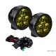 Paire de LED Vision X Cannon Rond 90mm avec harnais