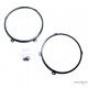 Black JK Headlight Retainer Rings (2pcs)