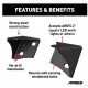 Windshield Double-Light Brackets JK (2pcs)