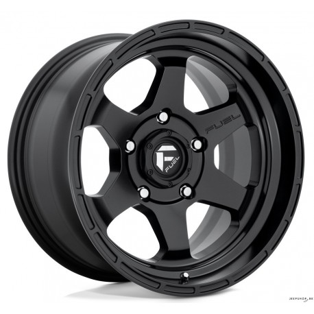 Promo 5 Jantes Fuel Shok Black 17x9 ET-12 pour JK/JL/JT