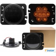 Black E-Mark Led Side Indicators for Jeep JK ( 2 pcs )