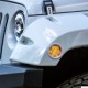 Clignotants latéraux à LED transparents homologués CE pour Jeep JK