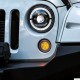 Transparent E-Mark Led Front Turn Signals for Jeep JK ( 2 pcs )