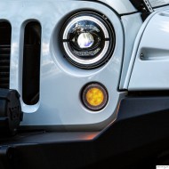 E-Mark transparant LED-richtingaanwijzers vooraan voor Jeep JK ( 2 stuks )