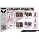 Amortisseurs monotube Falcon 1.1 ( 2 - 3,5" ) pour Jeep JL